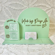 Load image into Gallery viewer, Business Card, QR & Square Reader Display Sign