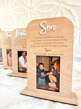 Load image into Gallery viewer, Memorial Plaques with Photo Holder