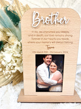 Load image into Gallery viewer, Memorial Plaques with Photo Holder