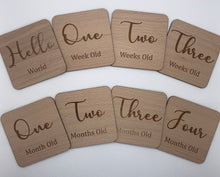 Load image into Gallery viewer, Baby Milestone Plaques - Timber