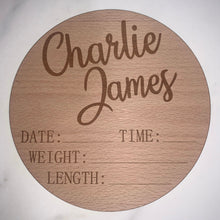 Load image into Gallery viewer, 'Custom' Birth Announcement Plaques