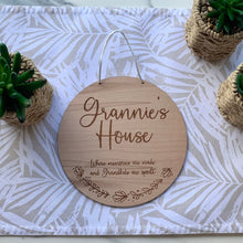 Load image into Gallery viewer, 'Custom' Grandparents House Plaques