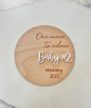 Load image into Gallery viewer, One More to Adore Pregnancy Plaque
