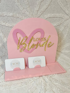 Business Card & Square Reader Display Sign
