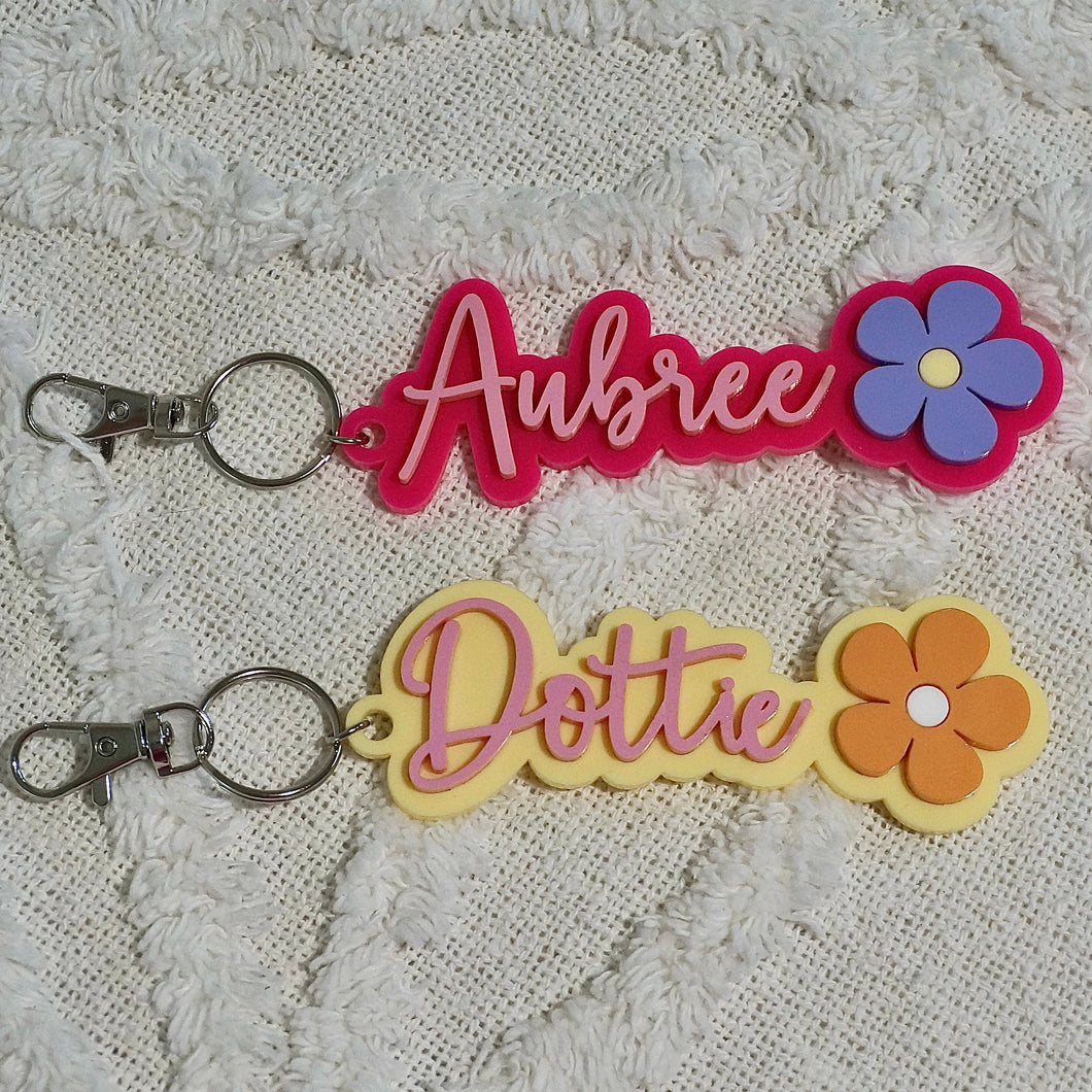 Double Layered Keychains with Icon