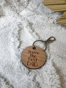 4cm Fathers Day Keyrings