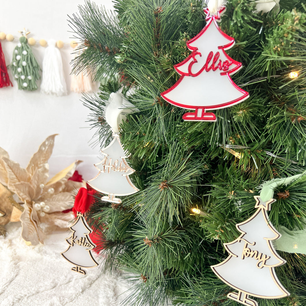 Double Layered Christmas Tree Ornament