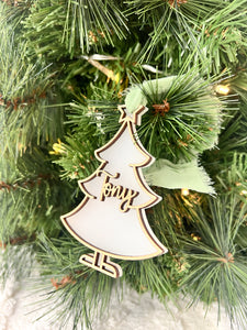 Double Layered Christmas Tree Ornament