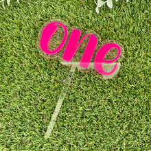 Load image into Gallery viewer, ONE Cake Topper - DOUBLE LAYERED
