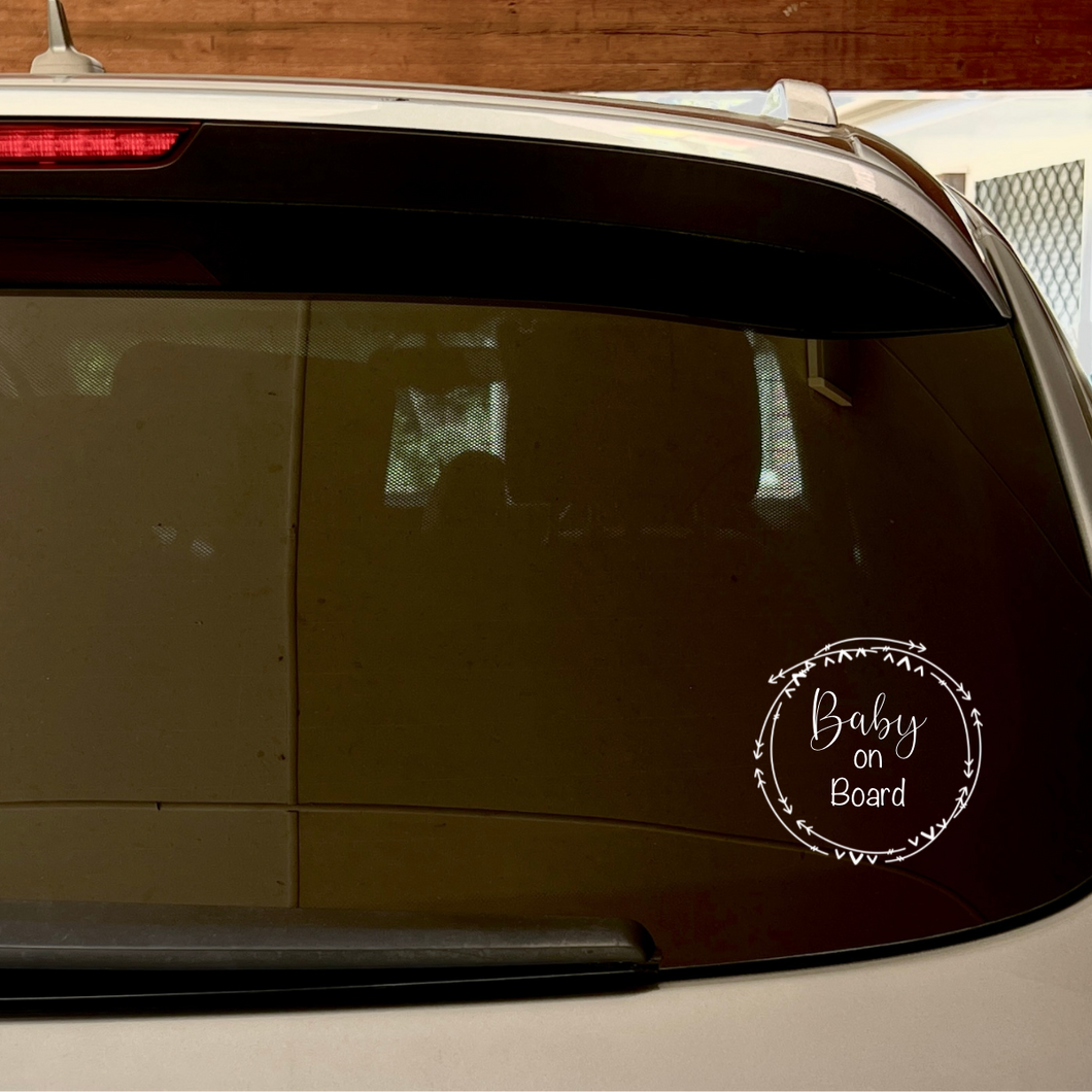 Baby On Board Vinyl Stickers