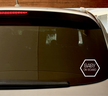 Load image into Gallery viewer, Baby On Board Vinyl Stickers
