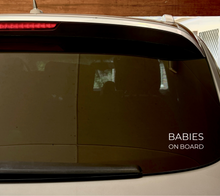 Load image into Gallery viewer, Baby On Board Vinyl Stickers
