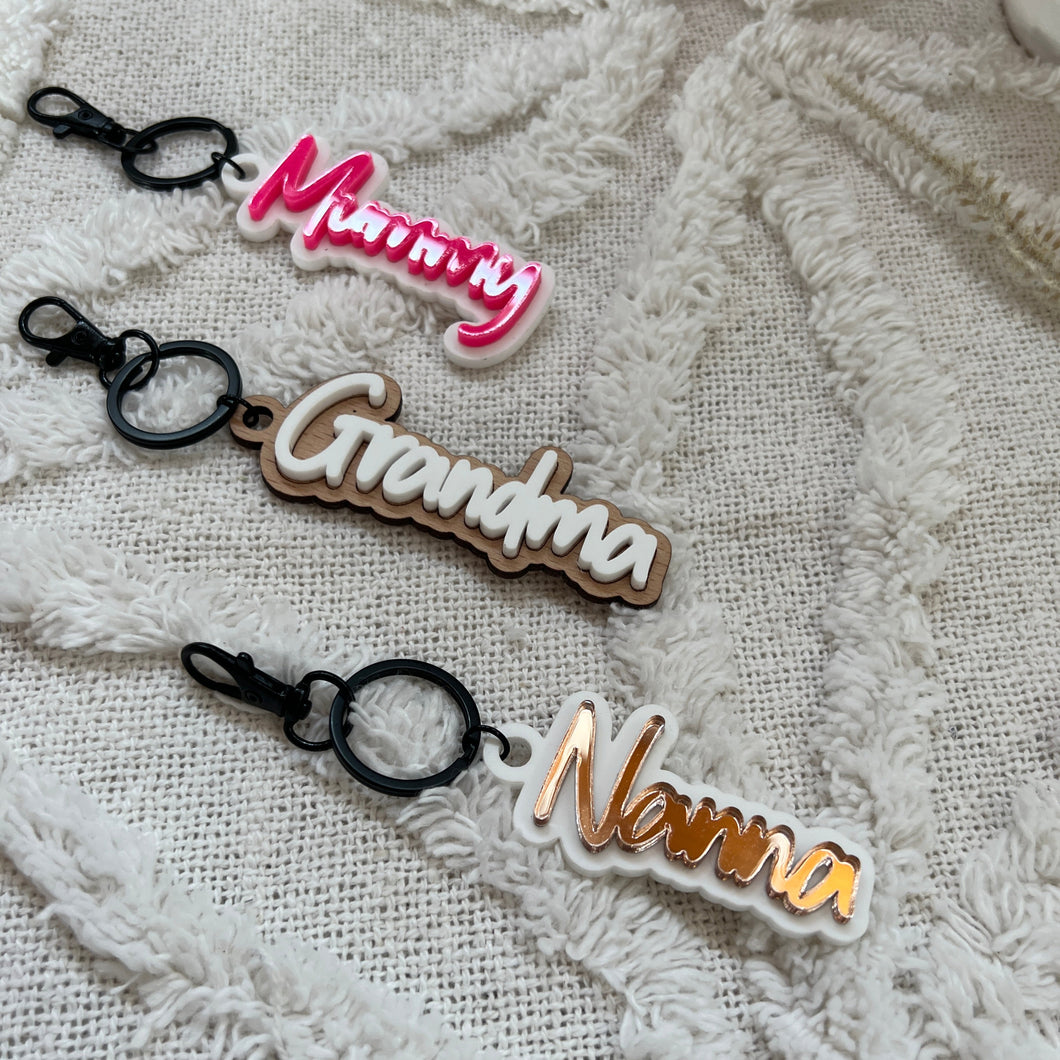 Double Layered Keychains