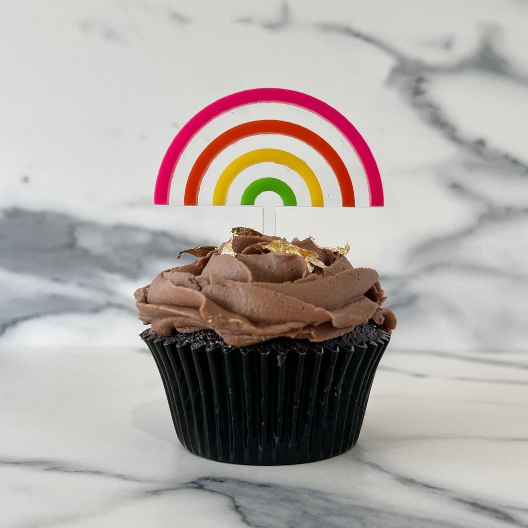 Rainbow Cupcake Topper