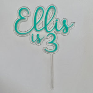 Custom Cake Toppers - Double Layered