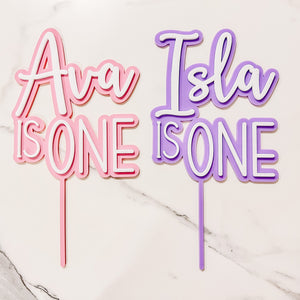 Custom Cake Toppers - Double Layered