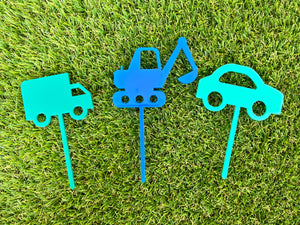 Truck/Digger/Car Cupcake Toppers