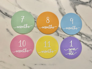 Baby Milestone Plaques - Acrylic