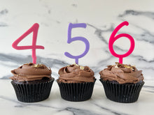 Load image into Gallery viewer, Single Digit Cupcake Toppers
