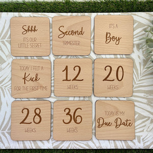 Pregnancy Milestone Plaques