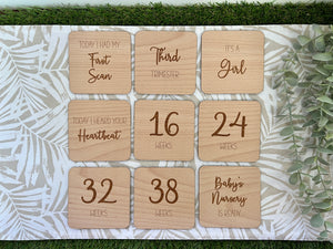 Pregnancy Milestone Plaques