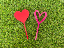 Load image into Gallery viewer, Heart Cupcake Toppers
