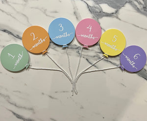 Baby Milestone Plaques - Acrylic